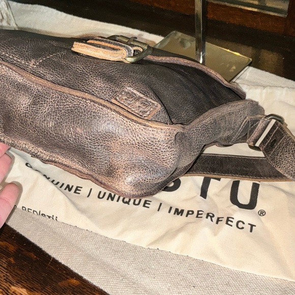 NWT Bed Stu Leather Venice Beach Crossbody Shoulder Bag Teak Lux MSRP $240 - Picture 7 of 14